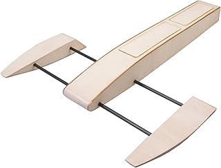 Dancing Wings Hobby RC Outrigger Shrimp Boat Wooden 495mm Sponson Race Boat Kit to Build for Adults (B068)