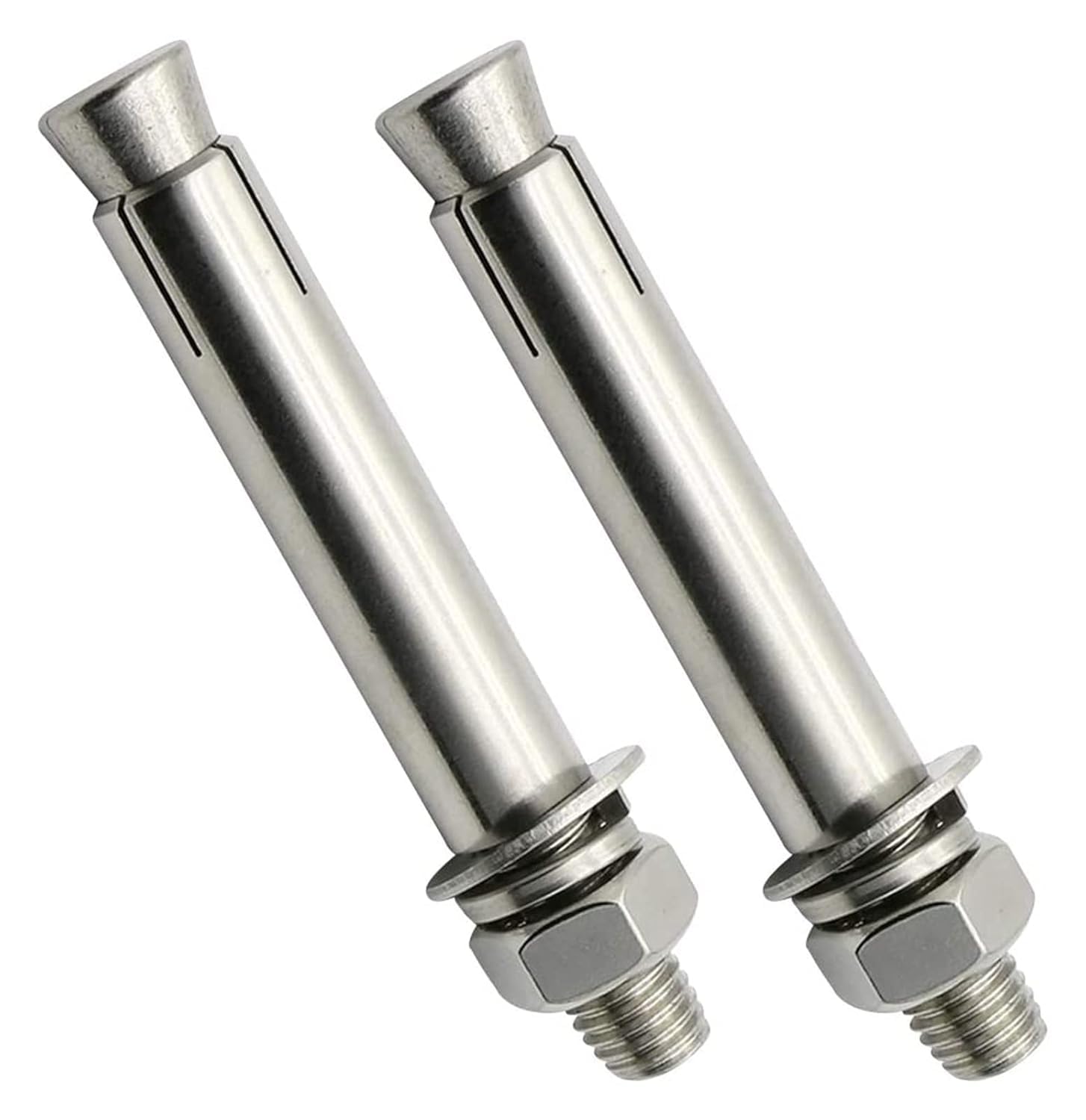 WTQZFRNSB Stainless Steel Expansion Bolts, Screw DIY Hardware 2 Pieces Expansion Screw Bolts M16*200 - Stainless Anchor Bolt Heavy Duty/11177