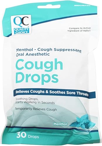 Quality Choice Gotas para la tos mentol 30 Ct por Quality Choice