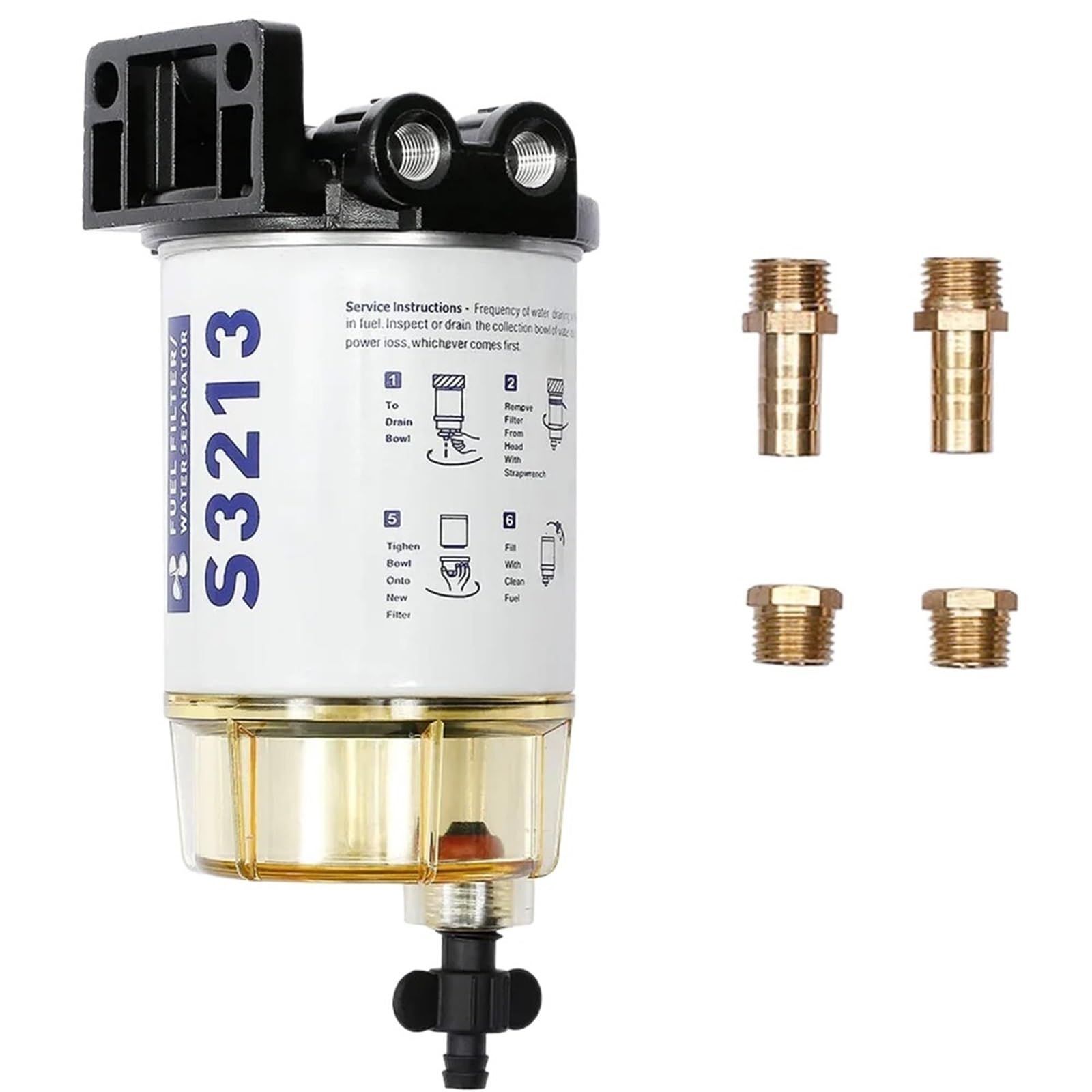 Dla Y/a/m/a/h/a Dla rtęci Dla Quicksilver Dla Omc S3213 Filtr paliwa Zespół separatora wody Silnik zaburtowy Zestaw filtrów łodzi