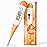 Boncare 10 Seconds Digital Thermometer for Adults and Kids - Accurate & Safe Rectal Thermometer for Baby with Fever Alarm, Oral Thermometer (Orange)