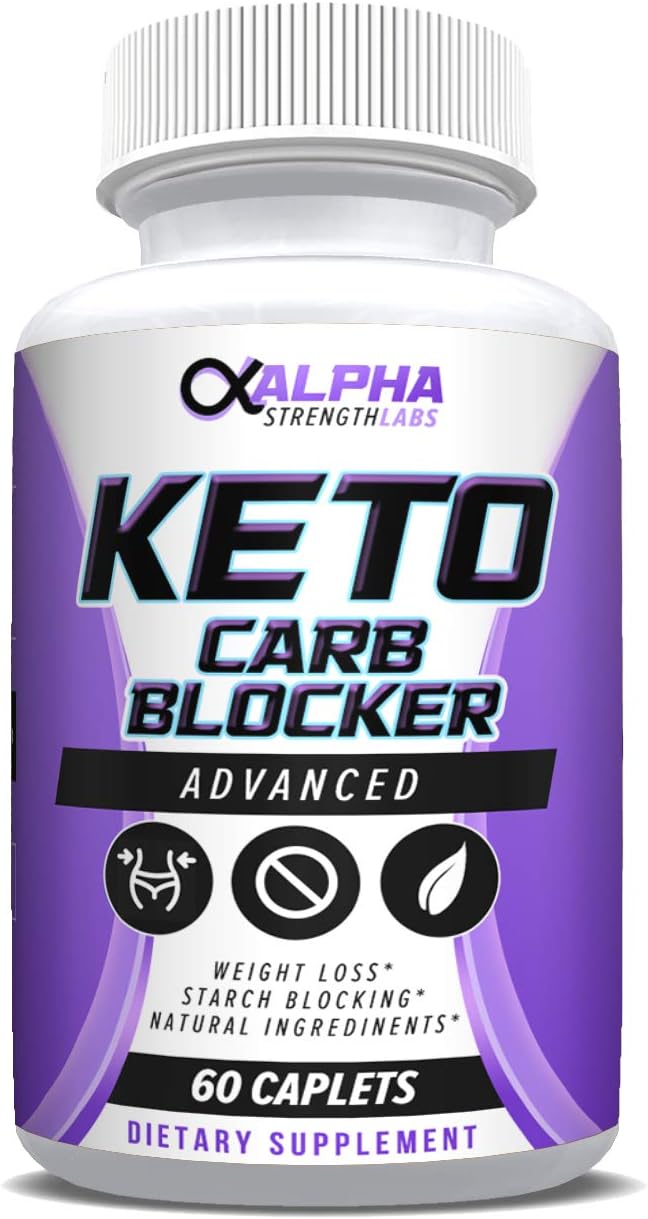 Keto Carb Blocker Weight Loss - Supplements for Women & Men - Diet Pills to Burn Fat Fast - All-Natural Ingredients - 60 Caplets