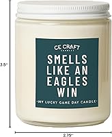 Vista 47 de CE Craft - Vela de Victoria de los Raiders - Regalo Temático de Fútbol (Cactus Bloom)