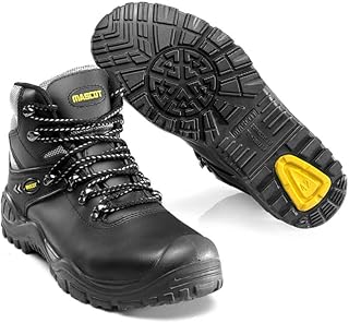 Mascot F0074-902-0907-1147 - Botas de seguridad "Elbrus", 11 cm, talla 12, color negro/amarillo