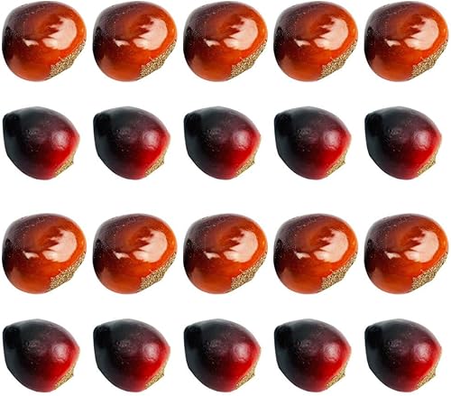 ULTNICE RWW19R7Y18FAVH18XI, 20 piezas de castaña artificial, espuma de frutas sintéticas, dispersión de mesa de frutas sintéticas, juguetes