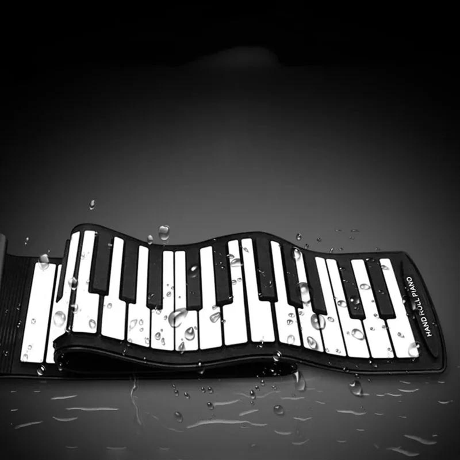 88 Klawiszy Ręce Zwinięte Kontroler Instrumenty Syntezator Pianino Cyfrowe Klawiatura Pianino Elektryczne Elektroniczne Pianino dla Początkujący (Color : 02)