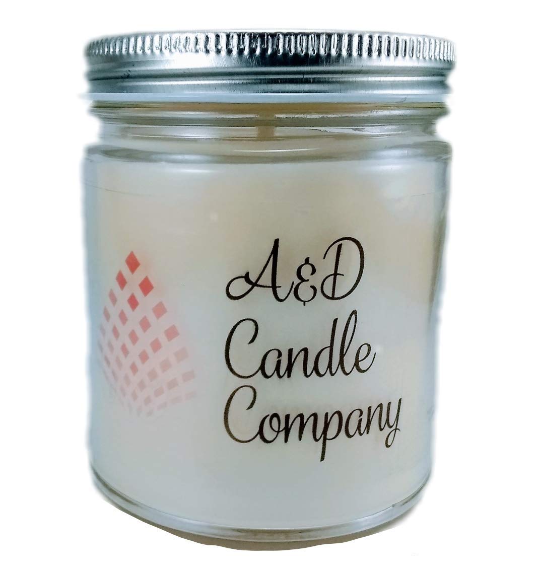 Island Hibiscus - Pure Soy 8.5oz Candle - A&D Candle Company - Natural Cotton wood Wick - Made in USA - Hand poured - Eco Friendly