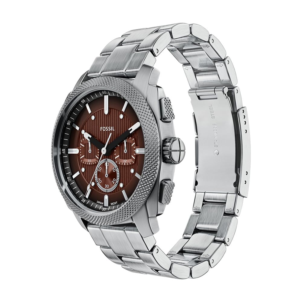 Fossil Orologio da uomo in acciaio inossidabile con cronografo a macchina (Modello: FS6144)