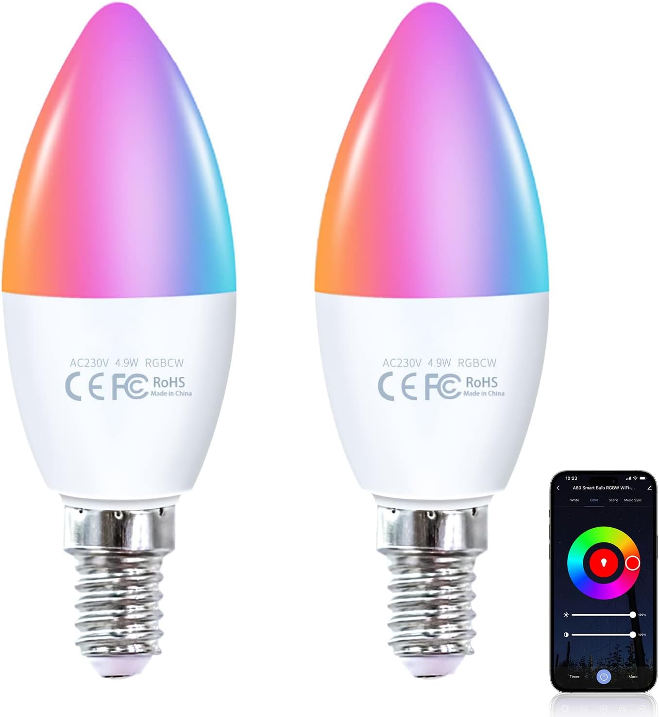 Fitop E14 WiFi LED okos izzó termék képe
