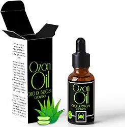 Óleo De Babosa Aloe Vera Ozonizado 30ml – 100% Puro, Super Concentrado, Vidro Âmbar Premium