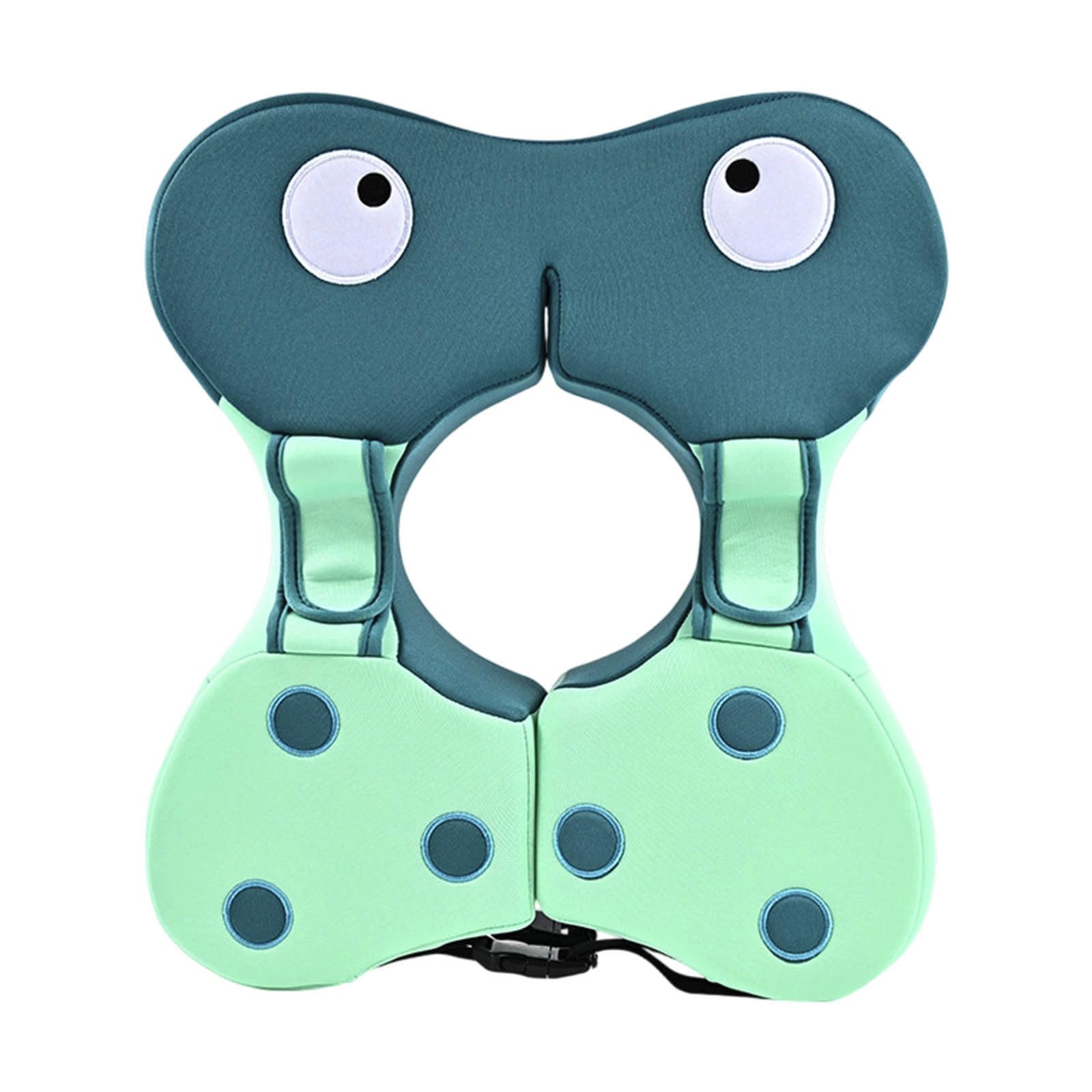 Anello Galleggiante per Il Collo, Non Gonfiabile, per Neonati, per Nuotare in Sicurezza in Piscina. Galleggiante per Bambini con Fibbia, in Schiuma a Perle, Design Acquatico, per Bambini dai 6 ai 36