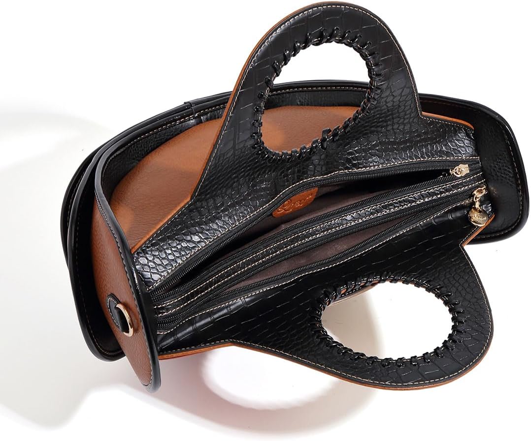 Women's Multicolor Handbag Set, woven leather handbag for women Large Capacity Multi-layer 2025 new in crossbody bags - Image 5