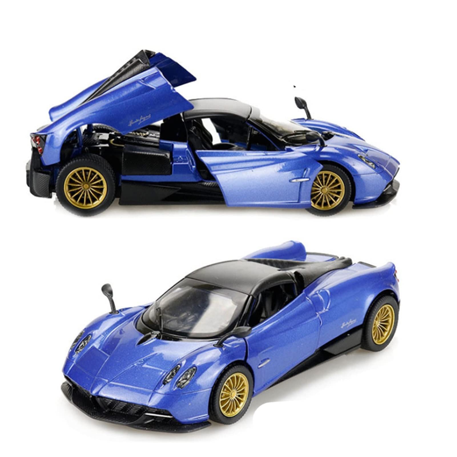 USCAA 1/32 For Pagani HuayraSports Car Alloy Car Model Diecast & Toy Vehicles Metal Toy SuperCar Model Childrens Toy Gift (Color : Blue)