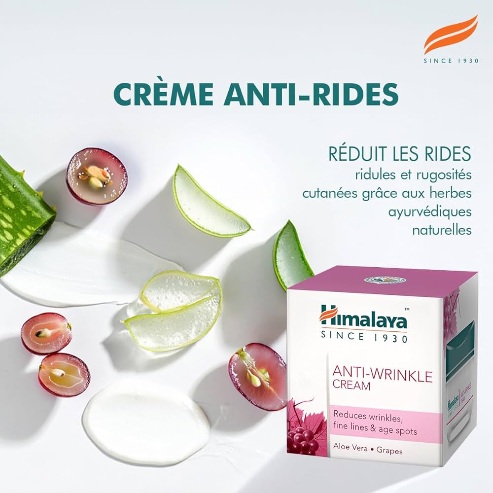 Himalaya ANTI-WRINKLE CREAM 6個セット 50g Himalaya Herbals Anti-Wrinkle Cream 50g | Prévient les rides