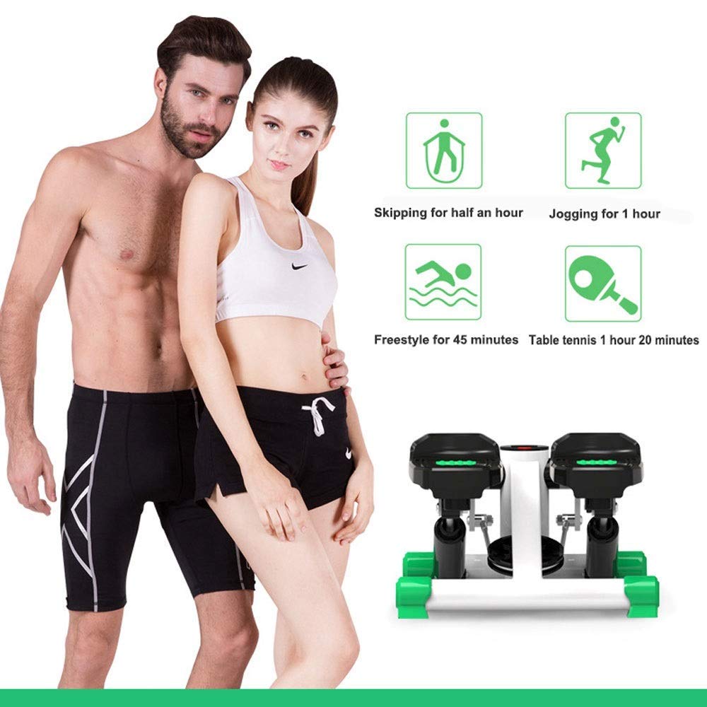 Air Stepper Fitness HayWHNKN - Grimpeur Avec écran LCD - Résistance Air - Noir/Rouge