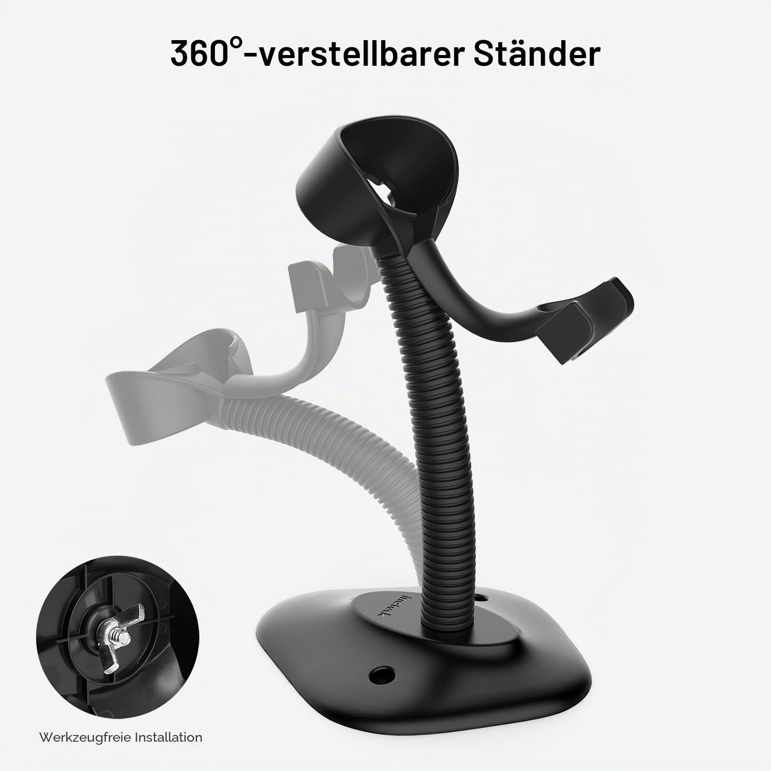 Inateck BCST-33 USB Barcode Scanner mit intelligenter Halterung
