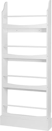Miniatura 9 de UTEX Estantería infantil de 4 niveles, estantería para niños, estantería de pared para dormitorio, sala de estar, color blanco