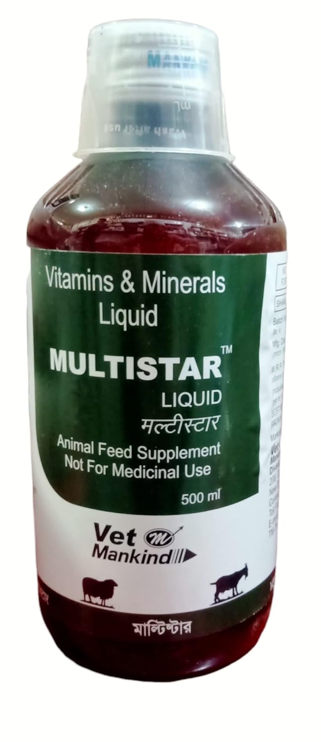 Multistar Vitamins & Minerals Liquid Animal Feed Supplement (500ml