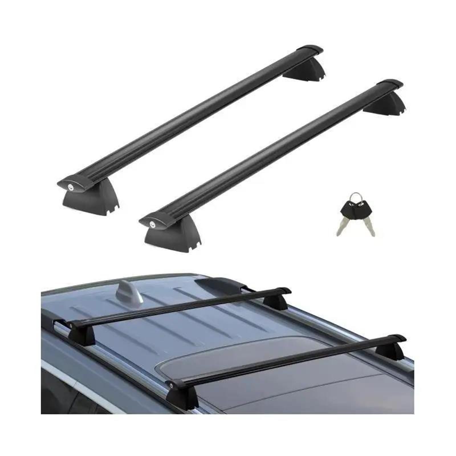 Barras Transversales para Portaequipajes De Techo con Rieles Laterales Ranurados Capacidad Carga: 200 LB para Jeep para Grand para Cherokee 2011-2021