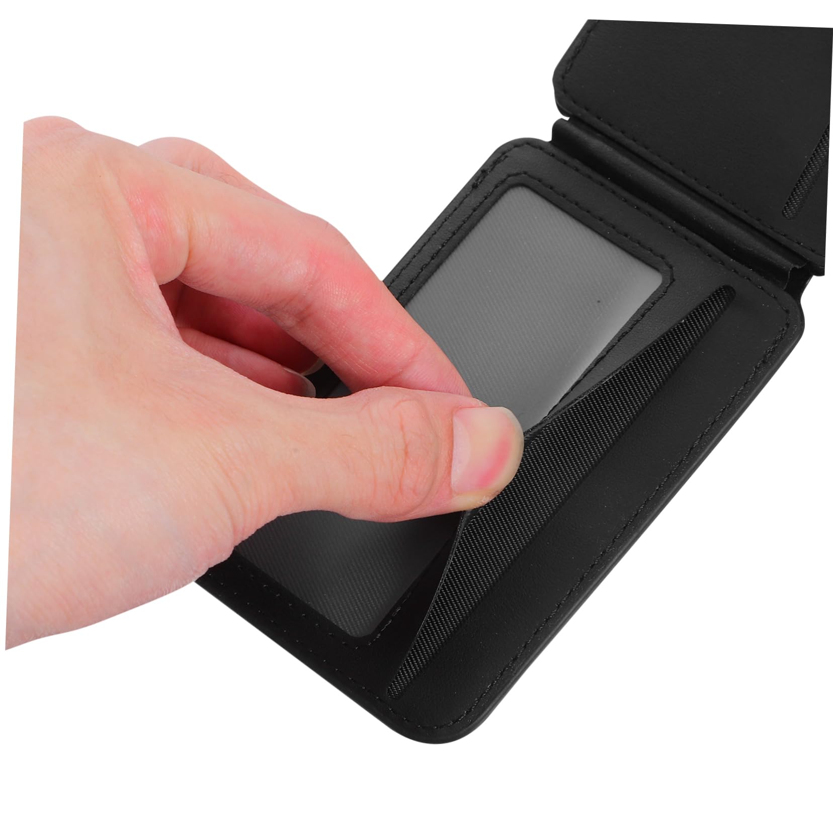 Operitacx Supporto Magnetico per Telefono Pieghevole Portafoglio per Carte di Credito in Pu Porta Documenti Slot per Schede d Accesso Supporto per Carte Magnetico per Custodie per Telefono