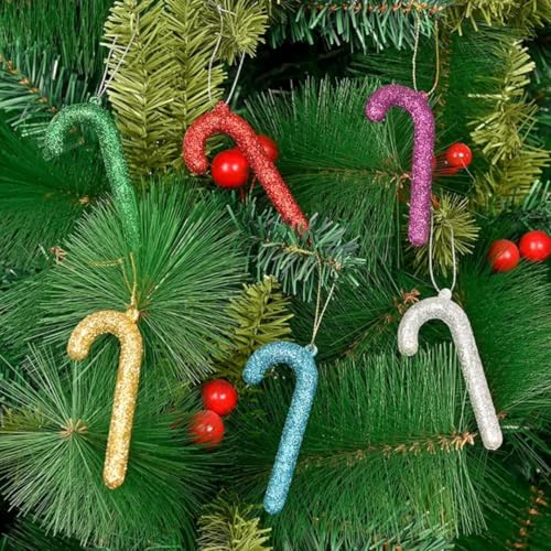 Image of Hanging Candy Cane Decor Christmas Decoration | Items for Home & Office | Festive Hangings, Foam Ornaments | PoPo Toys | 7 Cm