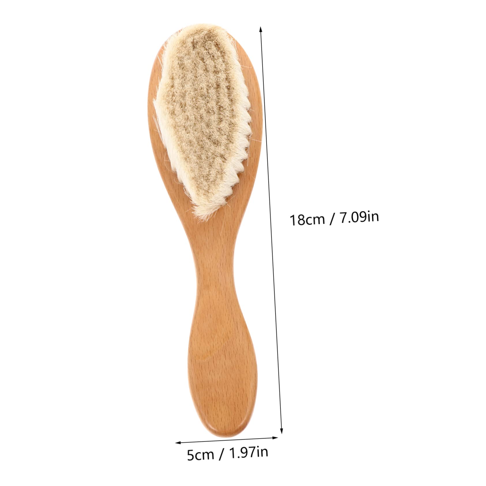 MERRYHAPY Baby Hair Brush Boys and Girls Hair Comb Gentle Wool Bristles Wood Comb for Newborns and Infants