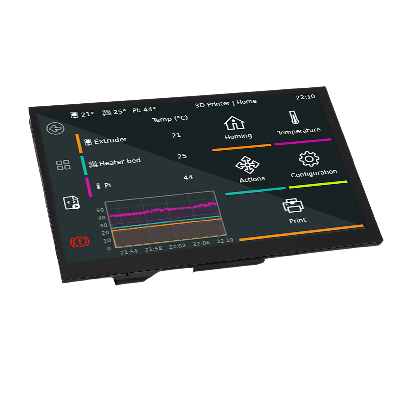 3D-Drucker-Display-Ersatz, 5-Zoll-Touchscreen für 3D-Drucker mit Klarer Visualisierung mit Einer Auflösung von 800 X 480