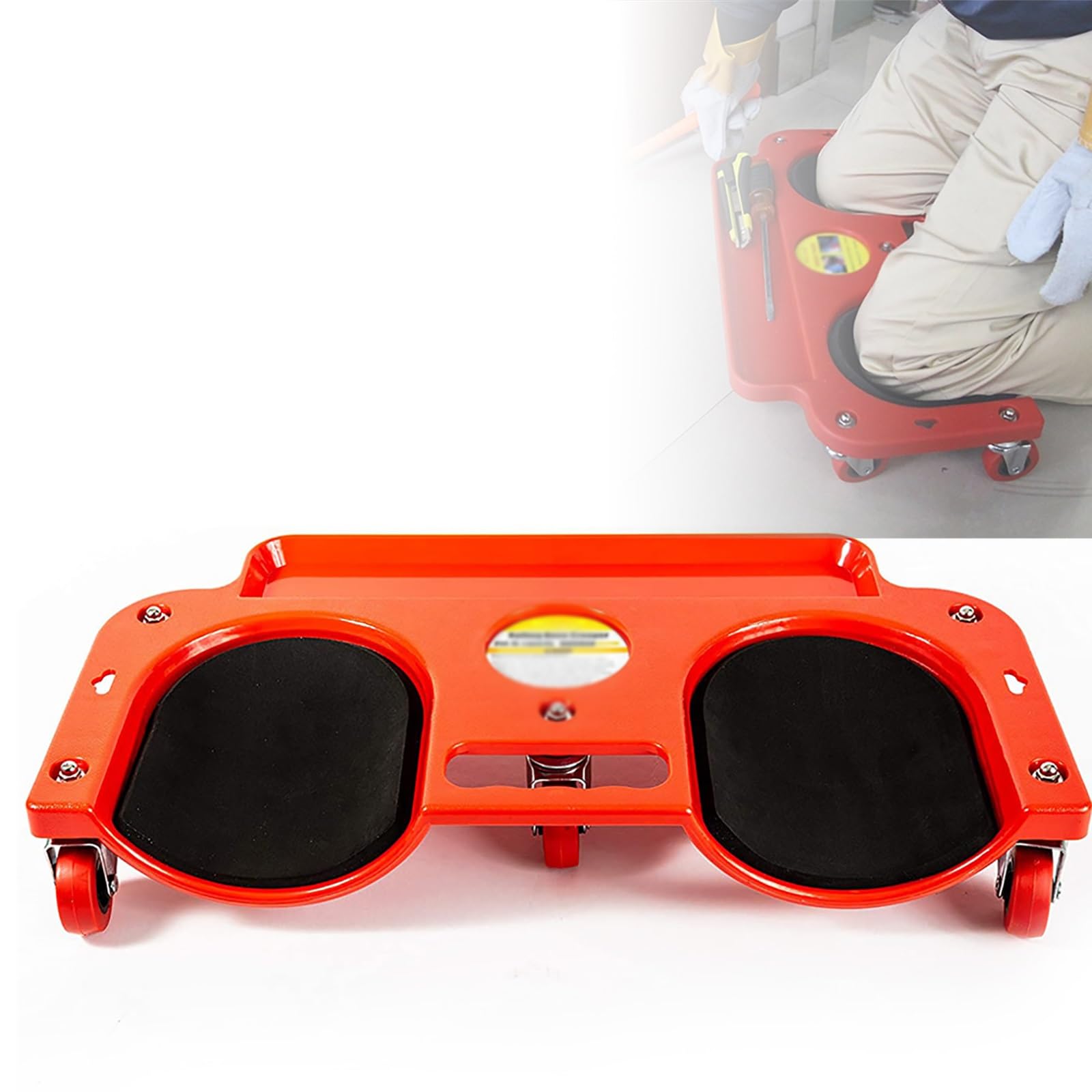 Rolling Knee con Portautensili Ginocchiere da Lavoro Facile da Usare E Forte capacità di Carico Adatta per Piastrellatura Riparazione Auto Manutenzione Giardinaggio