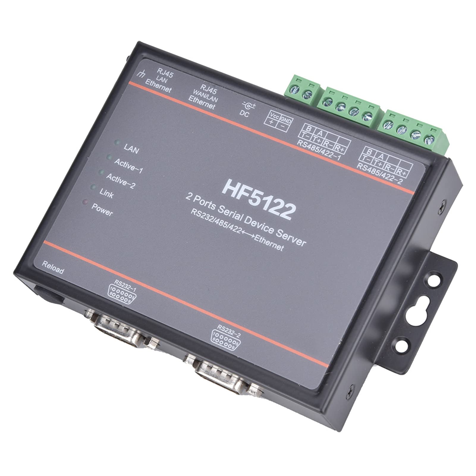 Server a Doppia Porta Seriale HF-5122 Soluzione di Rete Compatta e Affidabile per L'automazione Industriale