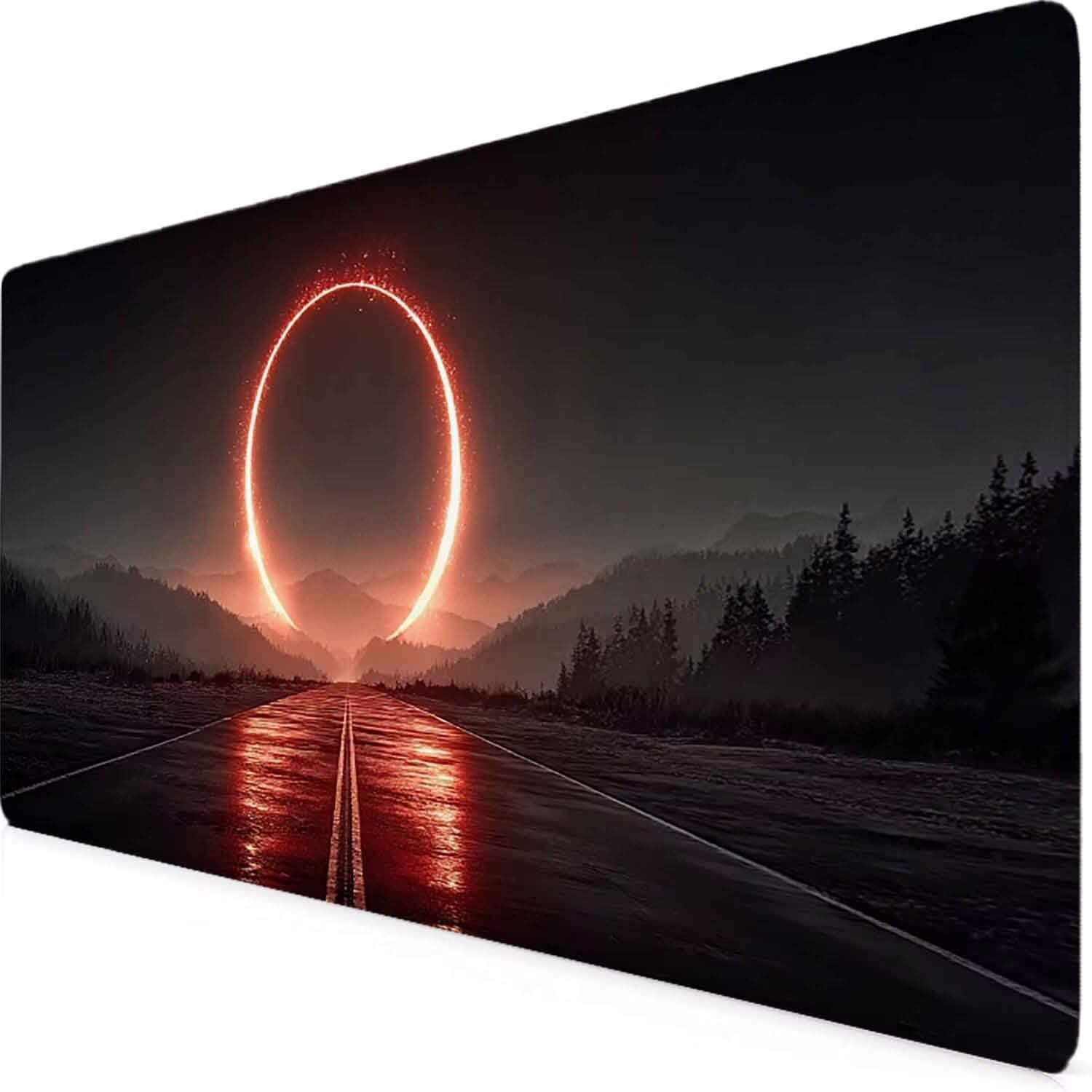 Szara podkładka pod mysz otwierana podkładka pod mysz XXL 1000 x 500 mm podkładka pod mysz ze zszytymi krawędziami i gumową podstawą antypoślizgowa podkładka pod mysz XXL do komputera, laptopa