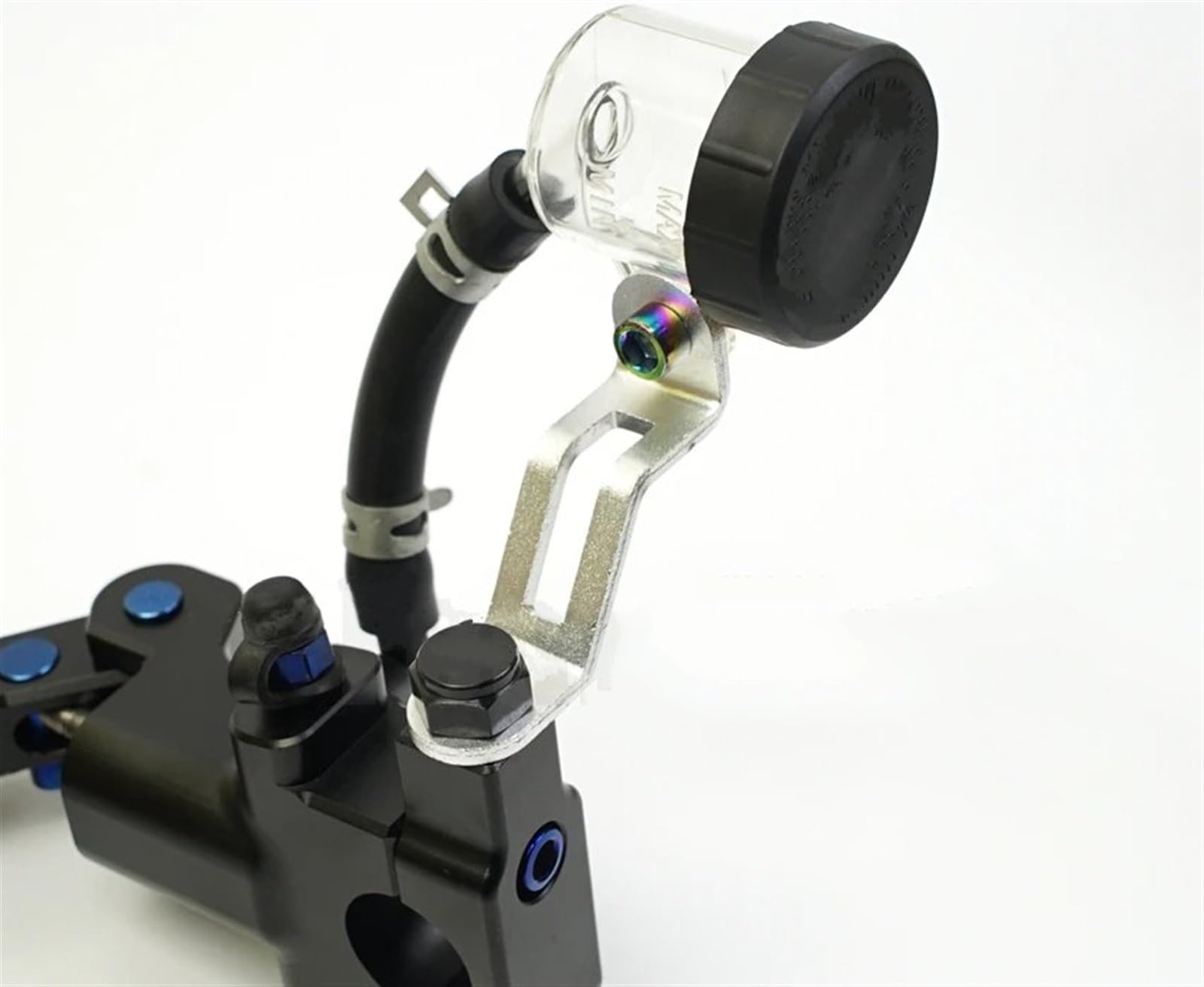 Frizione idraulica universale della pompa freno a leva 22mm con montaggio radiale 17.5RCS Moto Leve Freno(Black Right Brake)