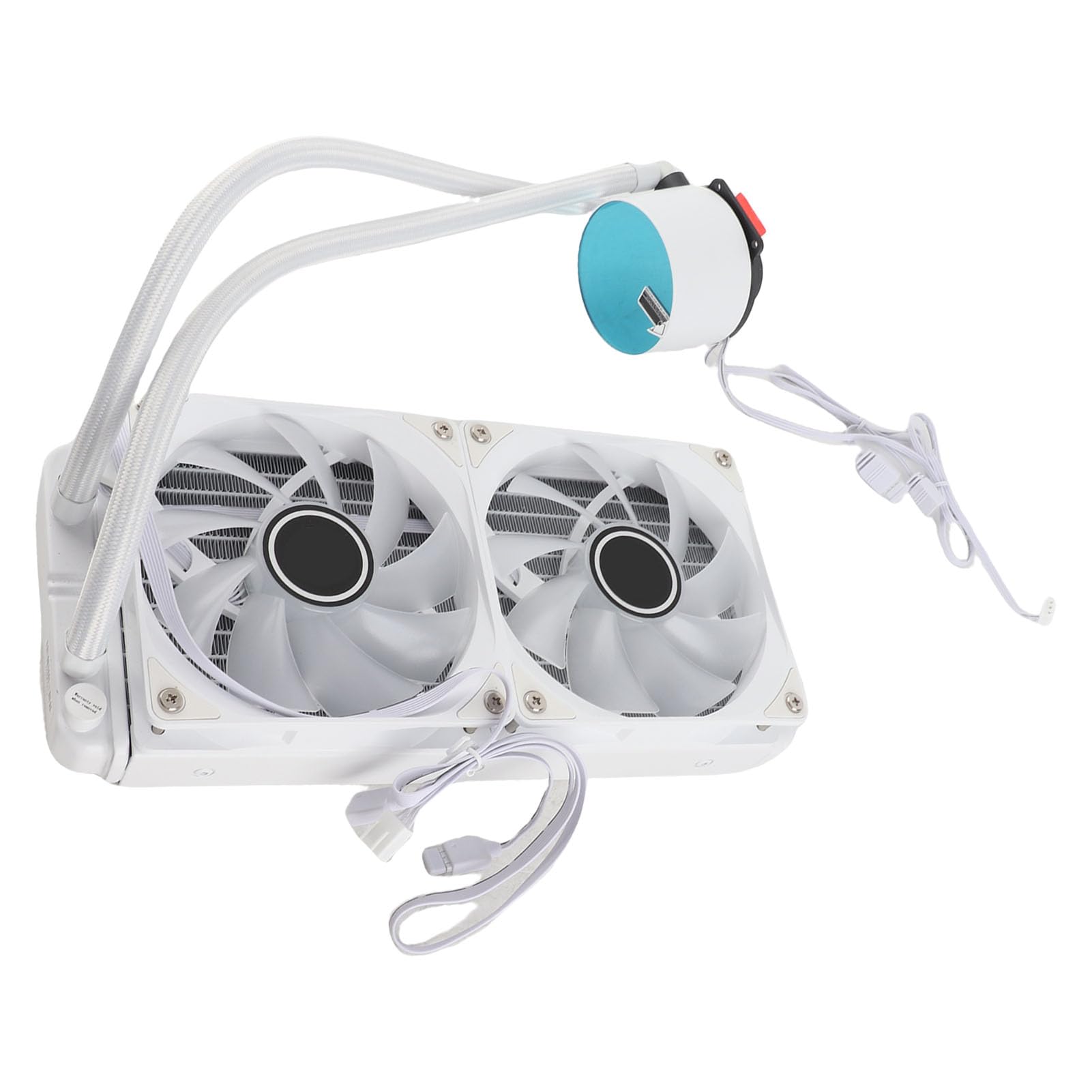Bewinner Chłodnica Cieczowa Procesora 240 Mm, Dwa Wentylatory 120 Mm PWM ARGB, Cicha Pompa 23 DBA, Kompatybilna z Gniazdami LGA1700/1200/115x i AM4/AM5, Uniwersalny Zestaw Chłodzenia wodą (WHITE)