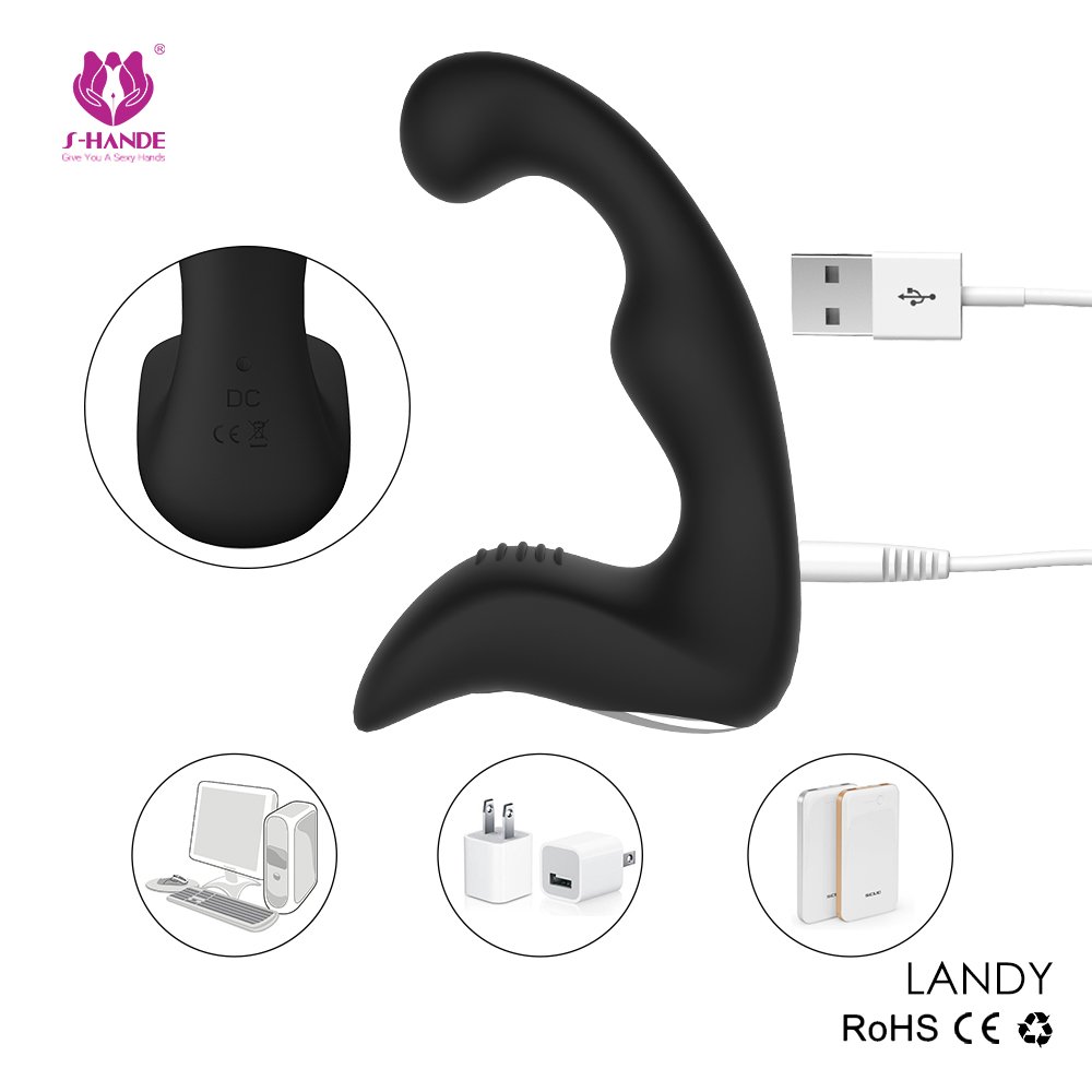- Massaggiatóre Próstatico,Silicone Vibràtóre con 9 Modalità Di Vibrazione, Morbido Vibratǒri per Donna e Uomo Stimólazione Clitòridea e Puntó G Massaggiatóre Nero