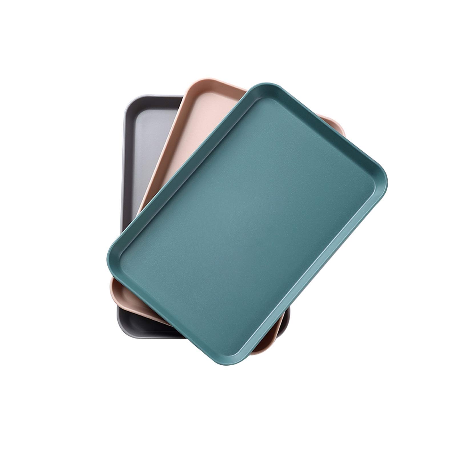Bandeja/Bandeja Comer Plástico apilable joyería geométrica bandeja versátil escritorio organizador almacenamiento platos pequeños alimento servir bandeja de almacenamiento decoración Bandeja para el D