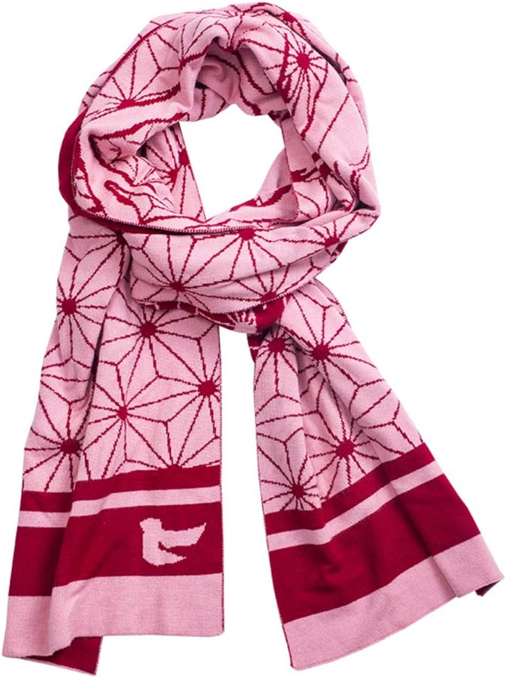 JIND Kimetsu No Yaiba Scarf,Warm Comfortable Soft Wrap Shawl,Beautiful Durable Anime Scarves Shawl Cape