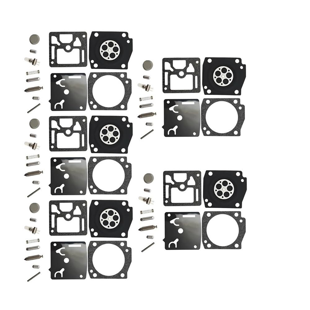 Kit de 5 membranes de réparation de carburateur RB122 pour tronçonneuse 340 345 350