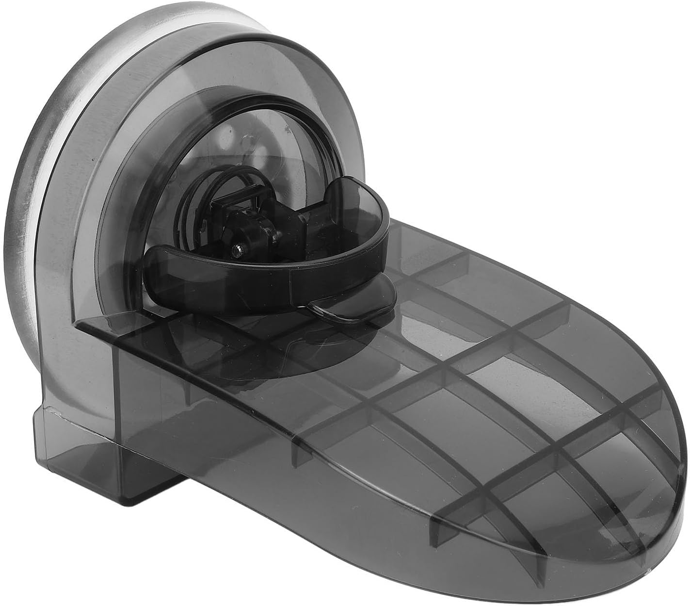 Strong Grip Shower Foot Rest for Bathroom, No Drilling Stable Suction Foot Rest Cup Detachable Cups for Showering, with Large Suction Cup (Clear Black)