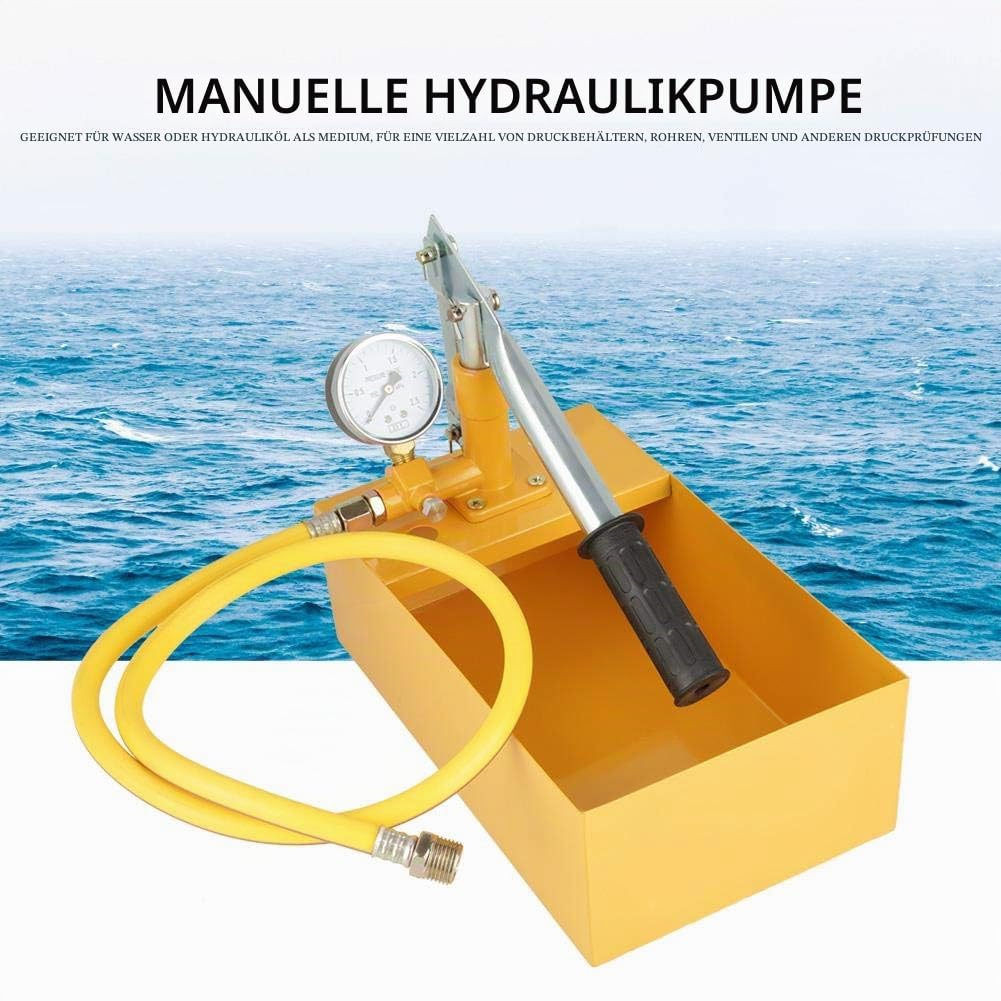 Druckprüfpumpe, Testpumpe für Anlagen, 2,5 MPa 25 kg, Testpumpe für Wasserschlauch für Heizung, Tester