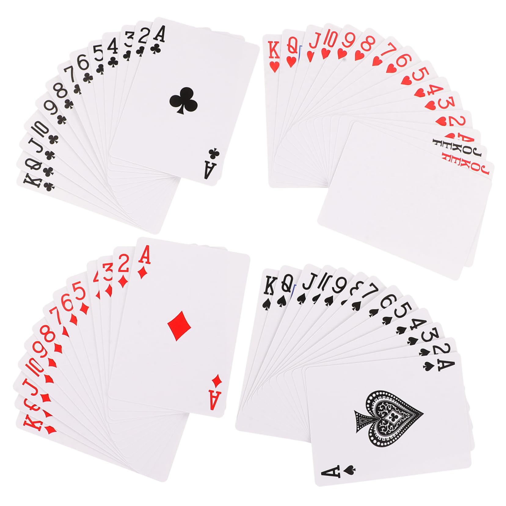 ibasenice 5sets Carte Da Poker Carta Trasferibile Termica Carte Vuote Per Progetti Per Feste e Giochi Con Amici Materiale Sicuro e Portatile Design Elegante e Decorativo Gioco Divertente