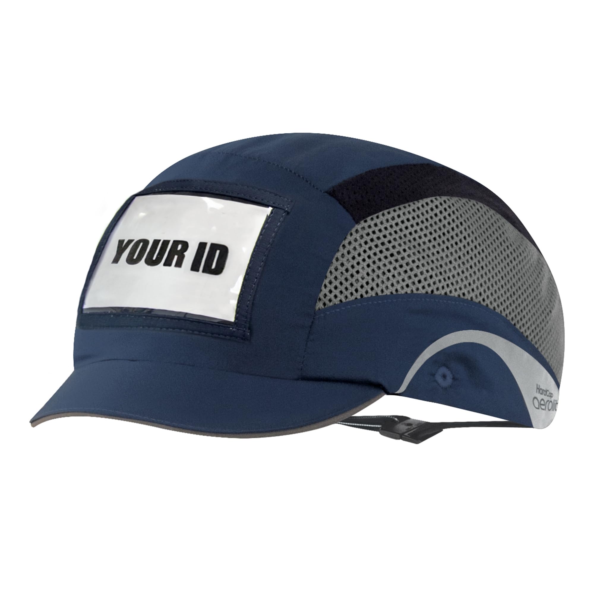 JSP Casquette de sécruité Porte Badge HardCap Aerolite Micro visière - Bleu - Protection EPI