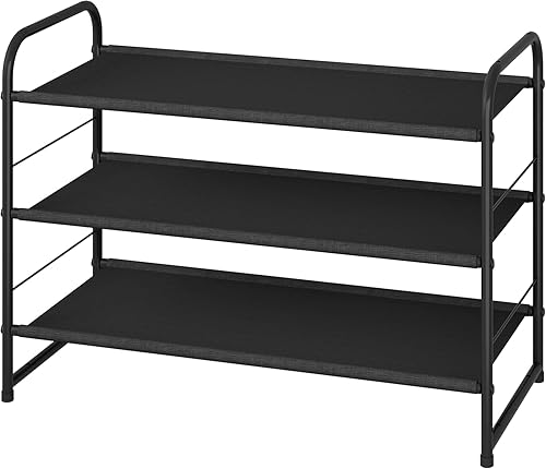 Ekisemio 3 Tier Stackable Shoe Rack