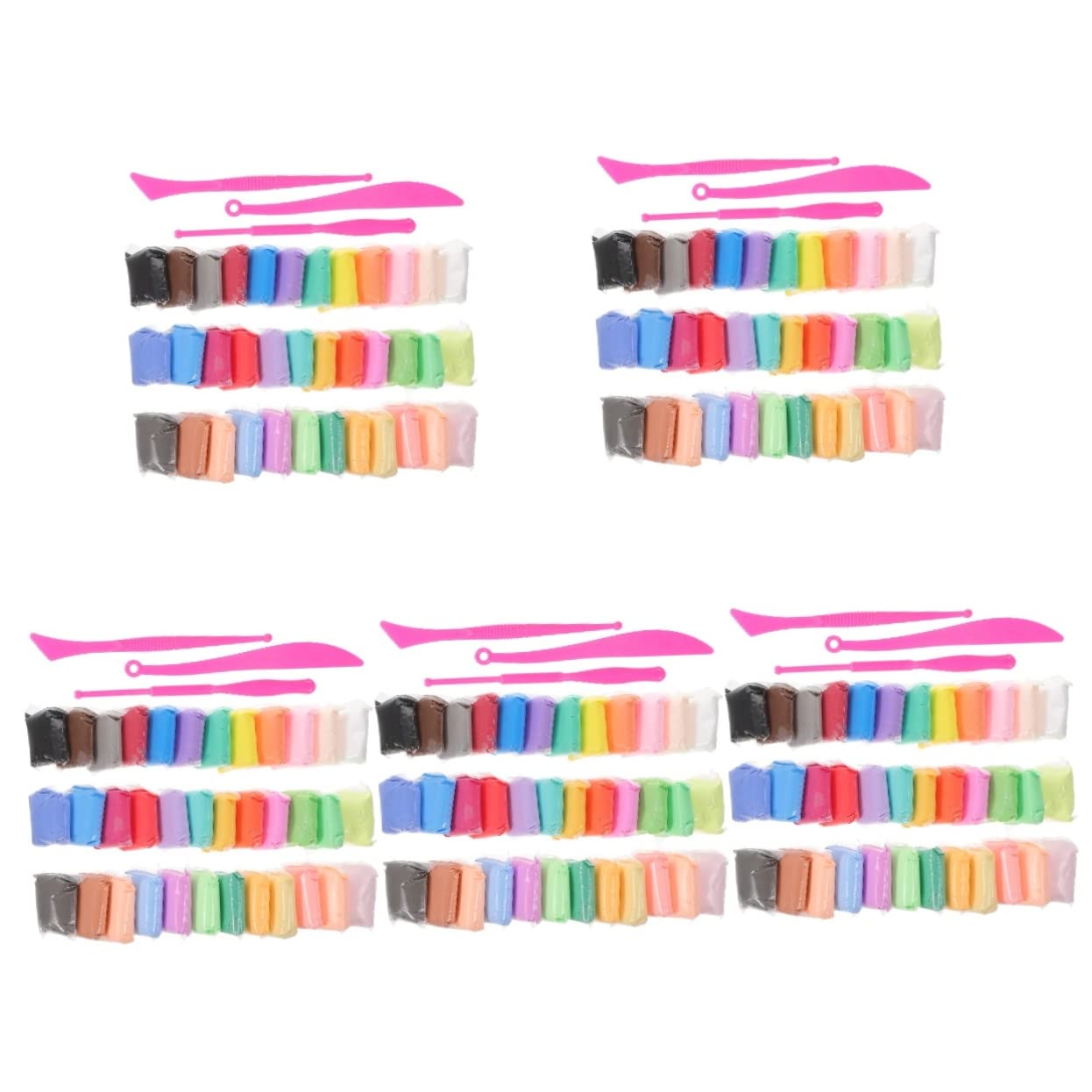 Polymer Clay Kit 5 Sets 's Clay Set Poppets for Craft Kit for Educational Toys Space Clay Foaming Powder Ultra Light Kit for Polymer Clay Starter Kit