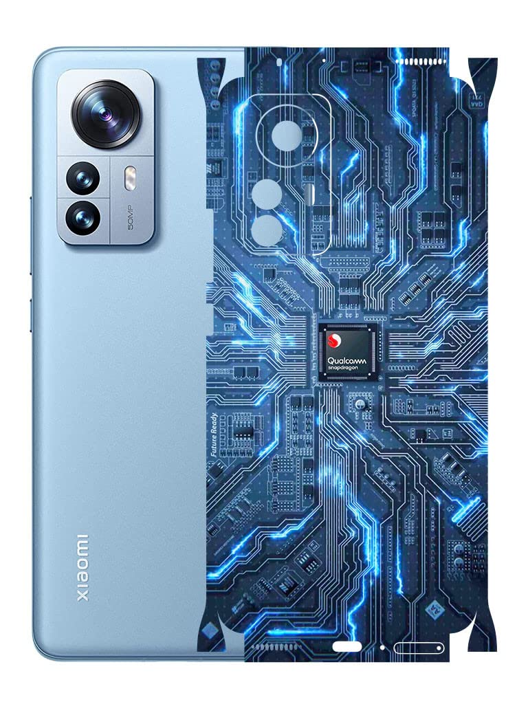 AtOdds - Xiaomi 12 Pro Mobile Back Skin Rear Screen Guard Protector Film Wrap (Coverage - Back+Camera+Sides) (Circuit) (B0BPJ5L3WY) Amazon Price History, Amazon Price Tracker