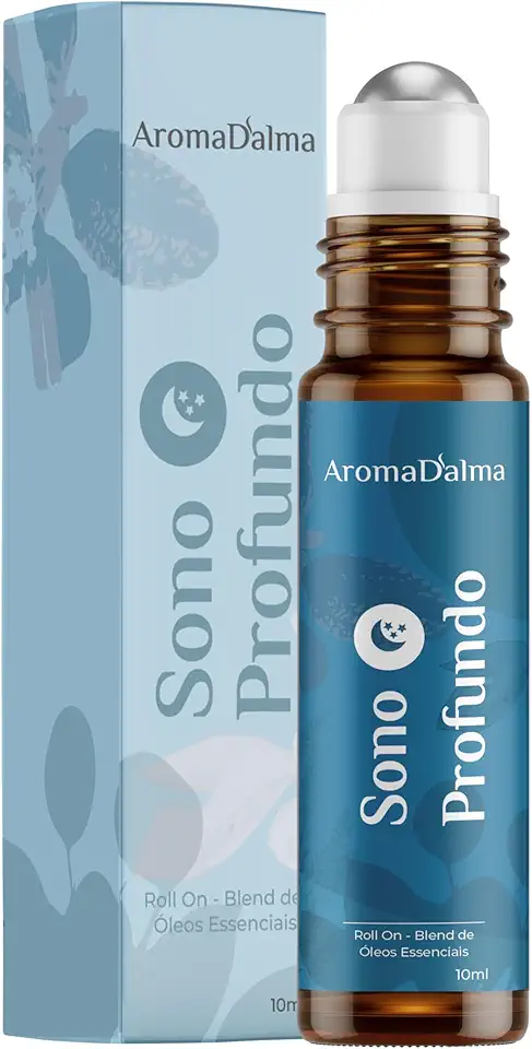 Blend Roll-On de Óleos Essenciais - Sono Profundo - Praticidade Para Uma Rotina Noturna Restauradora I Experimente Sono de Qualidade - Aroma D’alma