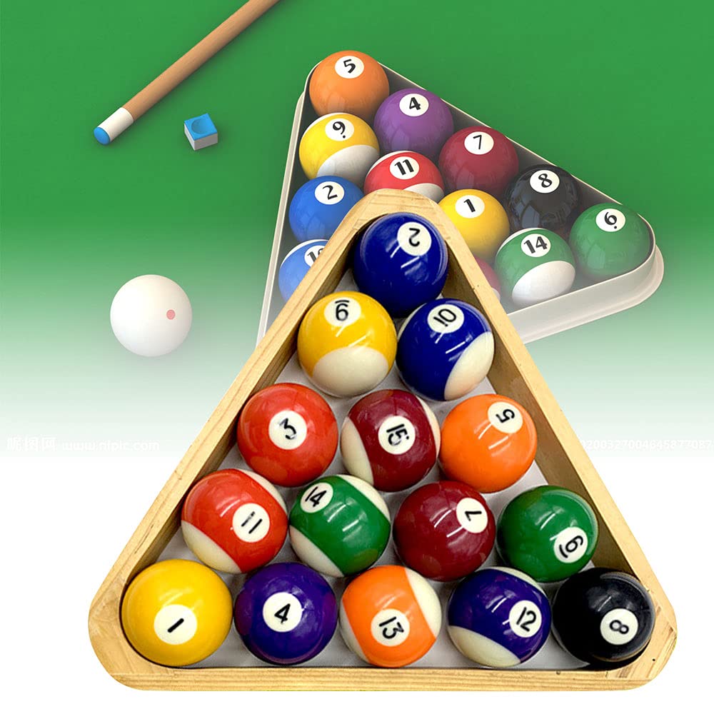 GT Professional Pool Balls/Billiard Balls Set, Complete 16 Balls for Pool Tables,57mm Billiards Table Balls Set Resin Pool Cue Balls Full Set