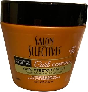 Salon Selectives Curl Control Curl Stretch Cream, 5 fl oz, Enriched with Shea Butter
