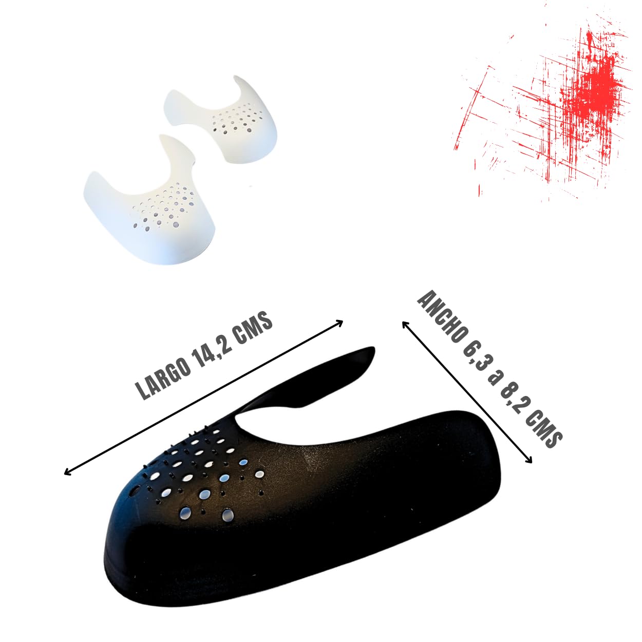 RF.ROFER® 3 Punteras para zapatos + 1 Calzador|Puntera antiarrugas para zapatillas |protectores antiarrugas zapatillas deporte