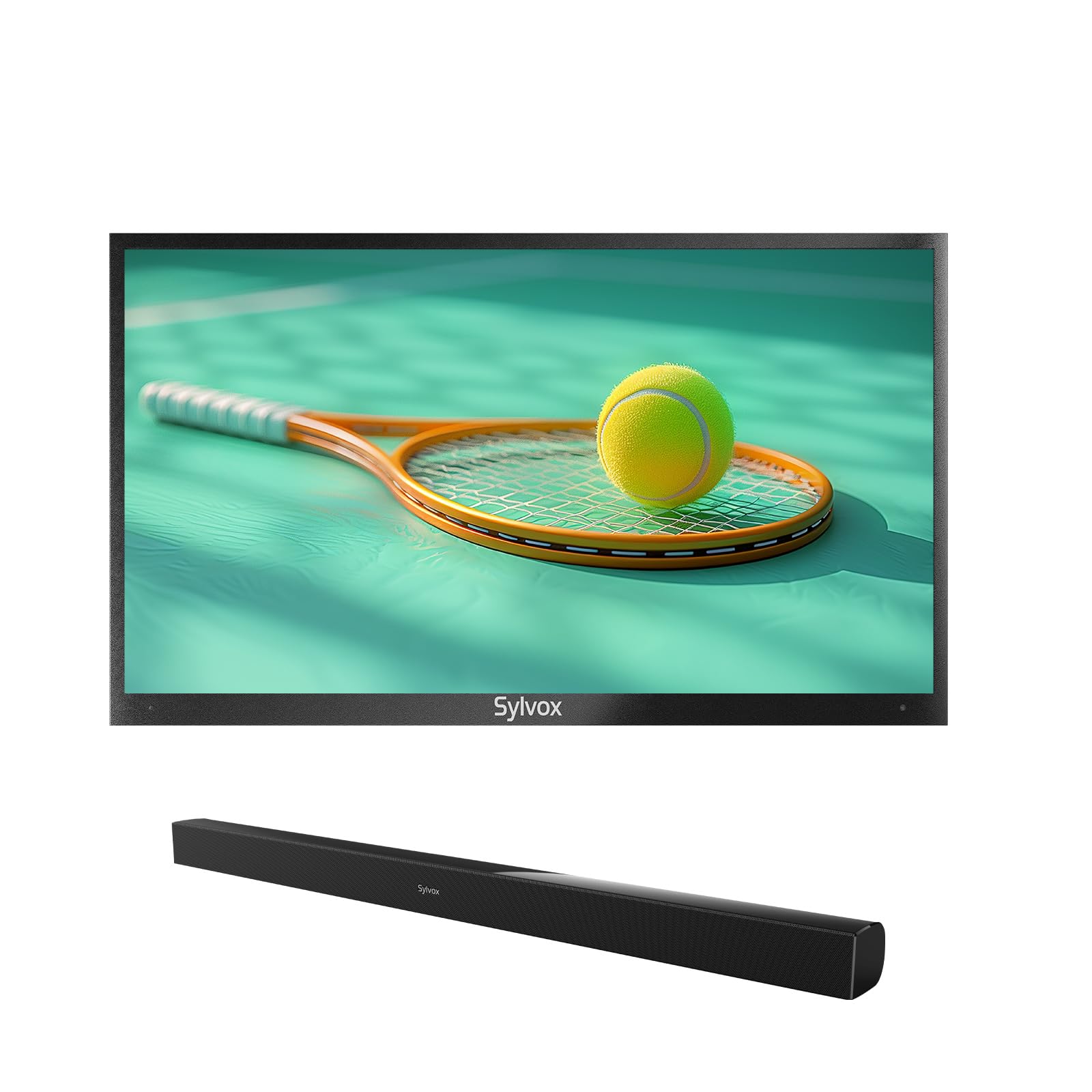SYLVOX 75 Outdoor TV with Soundbar 2000nits Full Sun TV 4K Dolby Atmos HDR 10 Weatherproof Television with