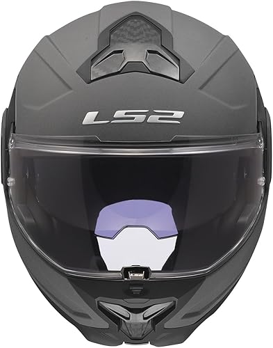 Miniatura 7 de Cascos LS2 Advant II - Casco modular para motocicleta con protector solar (Gris hormigón mate - Talla L)
