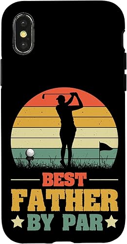 iPhone XXS Vintage Best Dad By Par - Father's Day Golfing Case